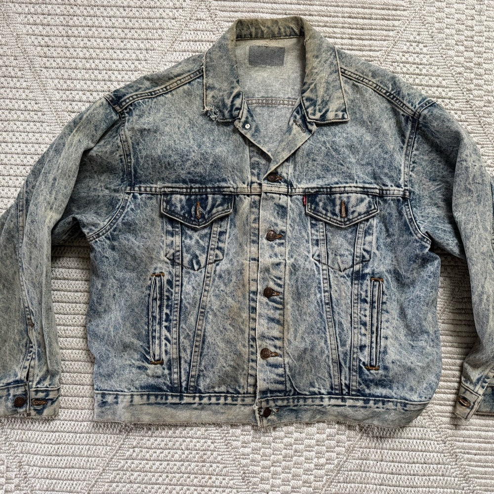 Levi's Distressed Blue Denim Jacket